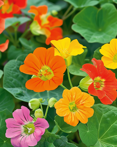 Kapuzinerkresse Tom Thumb Samen (Tropaeolum majus) – einjährige Blume